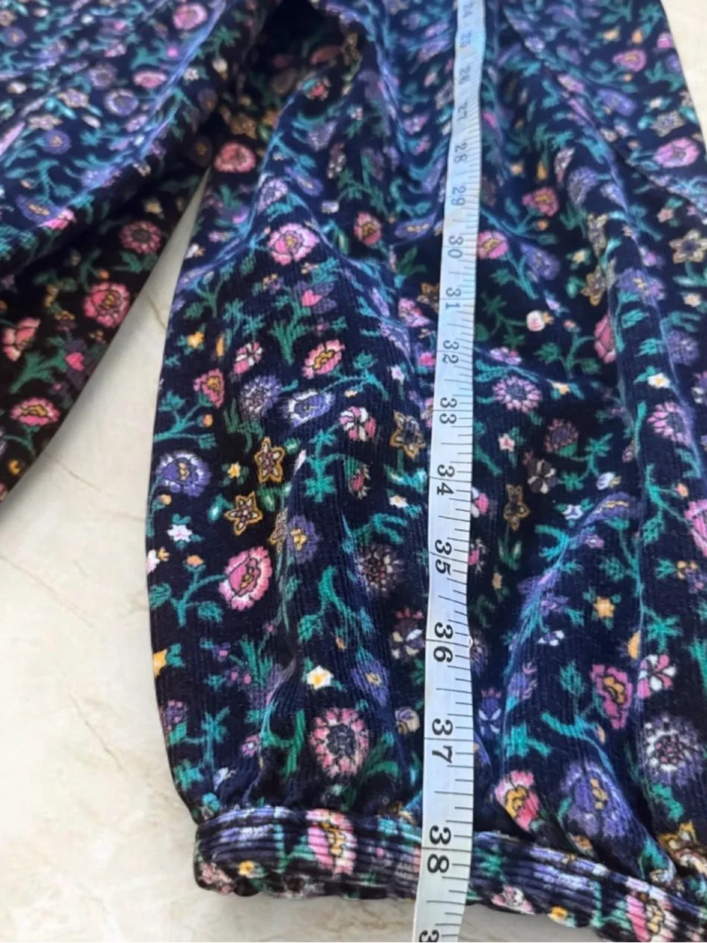 VTG 80s90s OshKosh Vestbak Floral Corduroy Overalls Size 6X Made in USA RARE